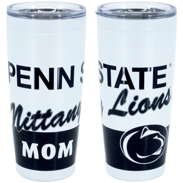 travel tumbler with Penn State Nittany Lions Mom and Athletic Logo